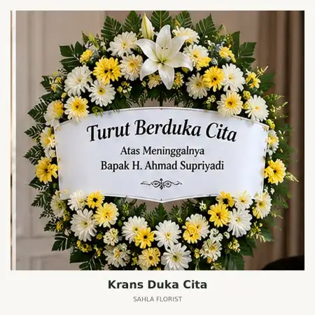 Krans Bunga Duka Dinoyo